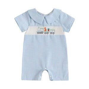 Baby Boy’s Pants Overalls Jumpsuit Romper Easter Church